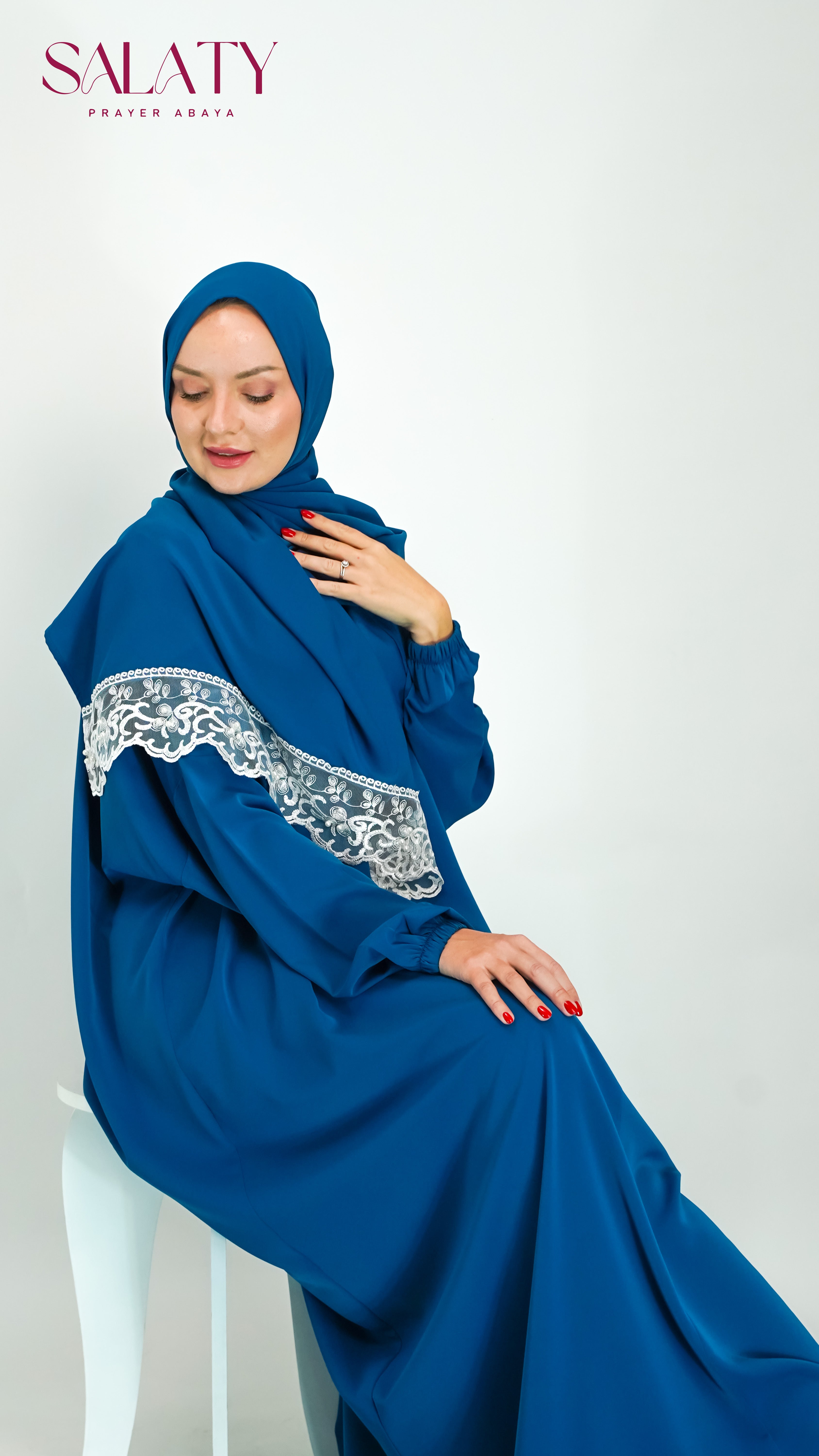 Abaya Bleu Pétrole