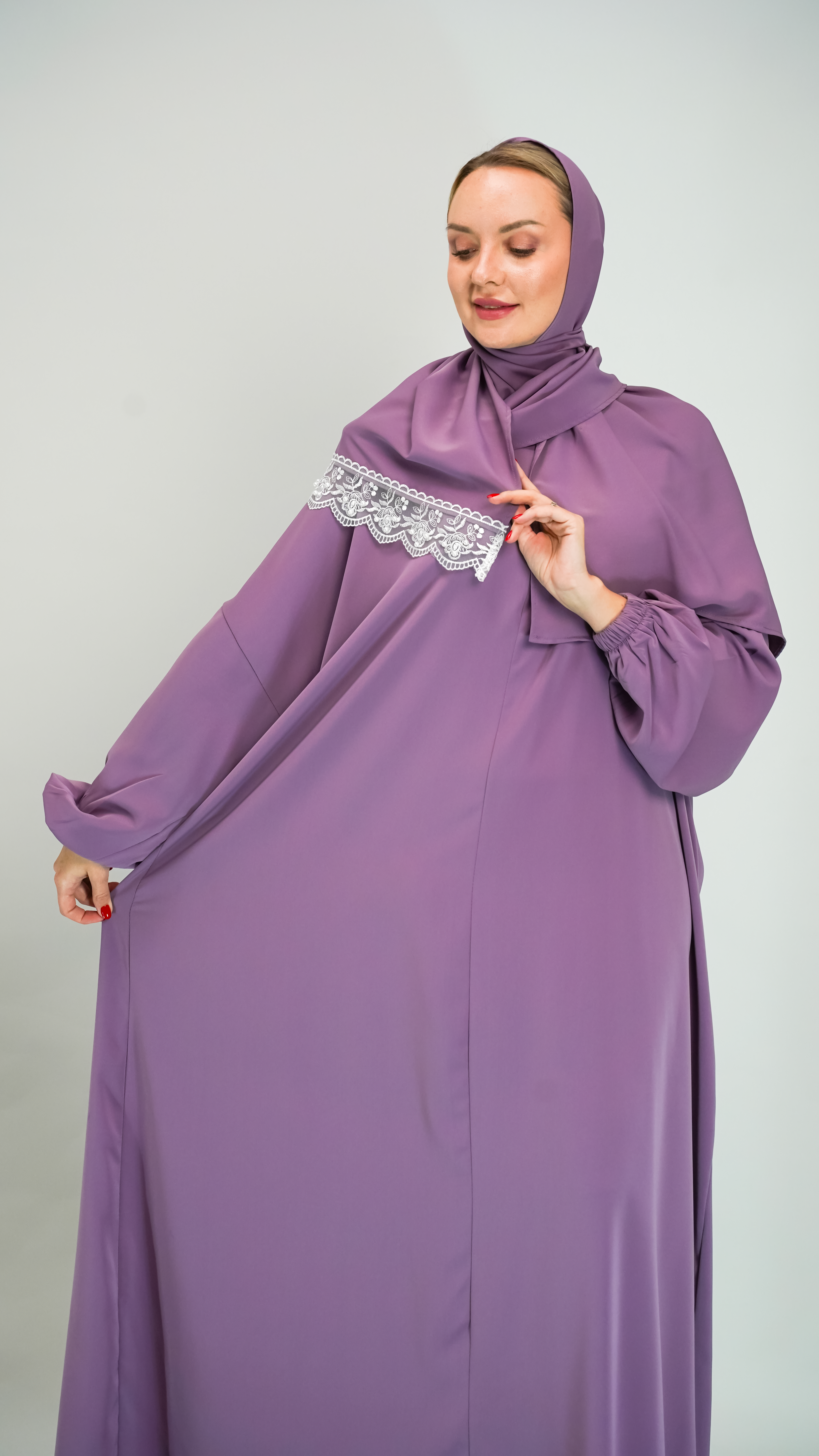 Abaya Rose Poudré
