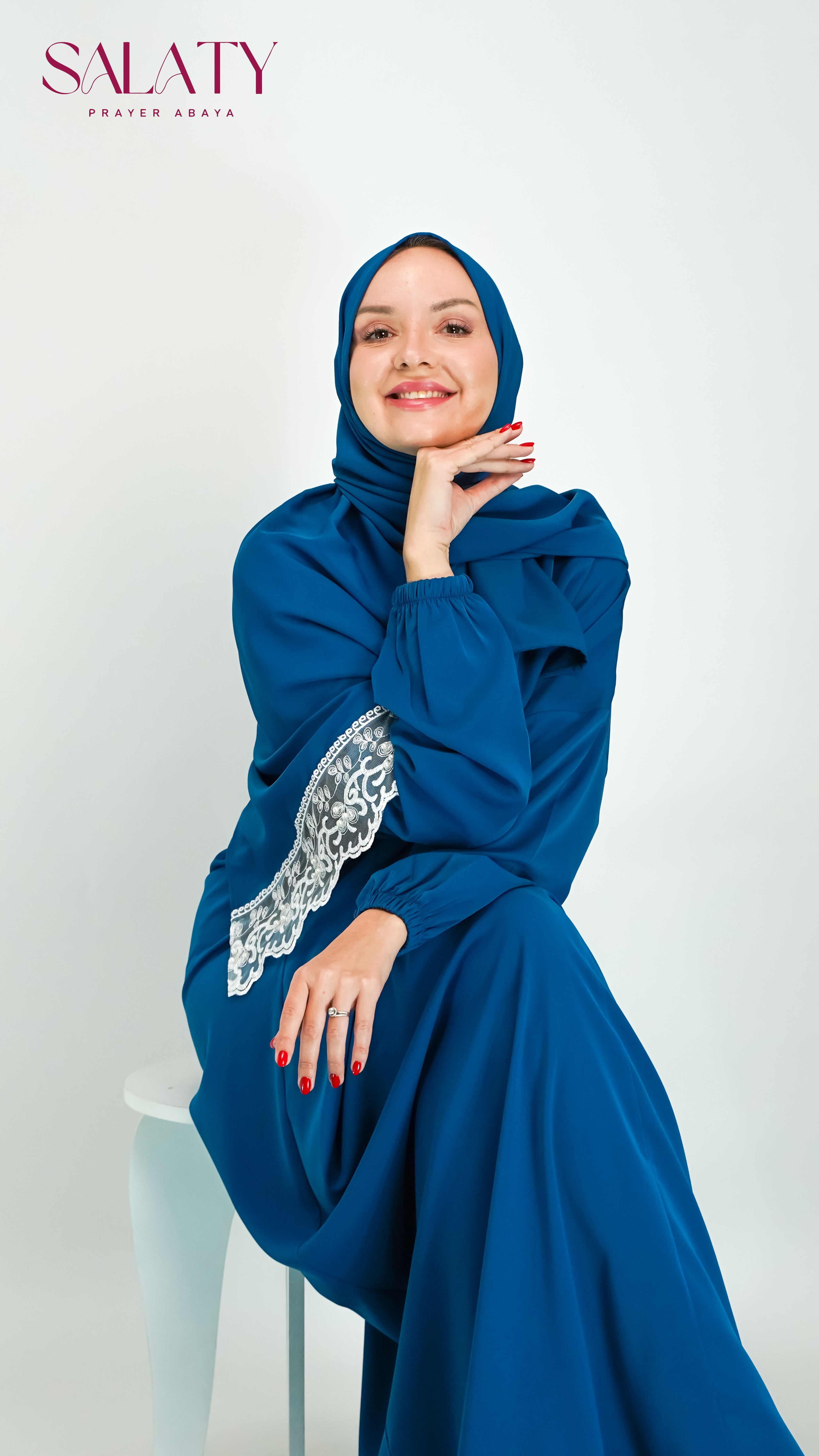 Abaya Bleu Pétrole