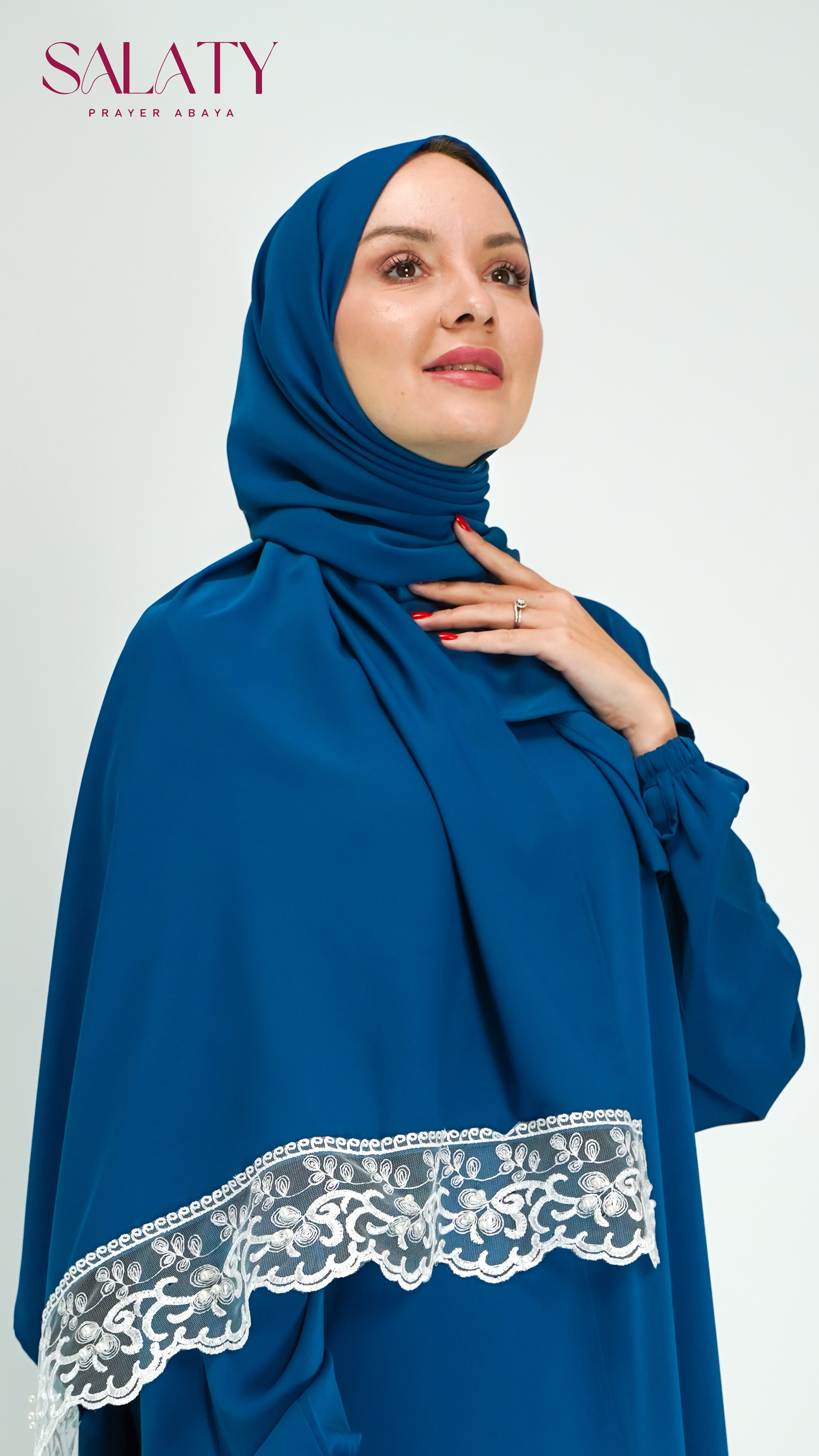 Abaya Bleu Pétrole
