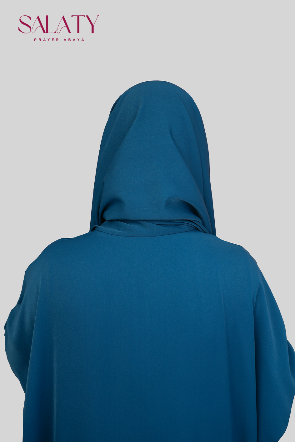 Abaya Brodée Bleu