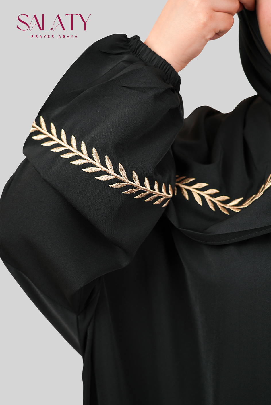 Abaya Brodée Noire