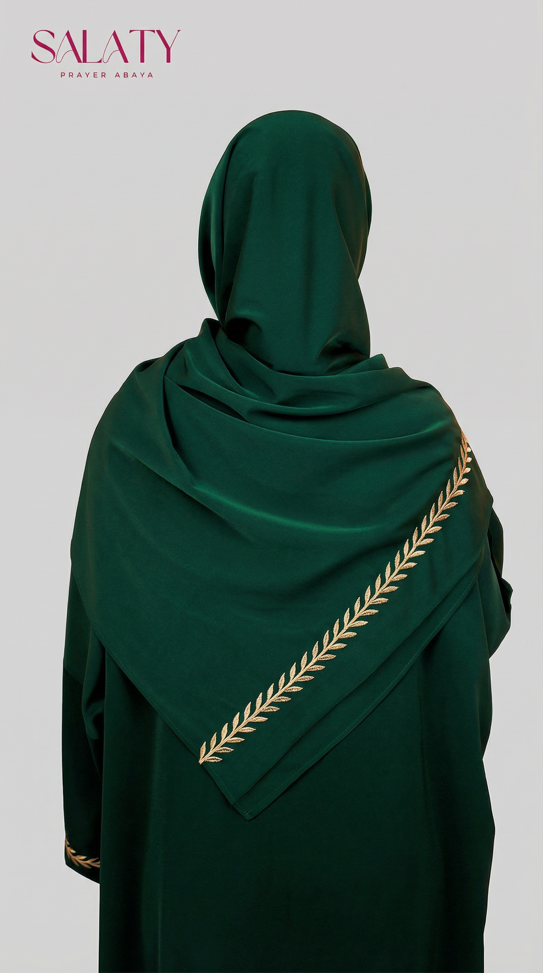 Abaya Brodée Vert Royal