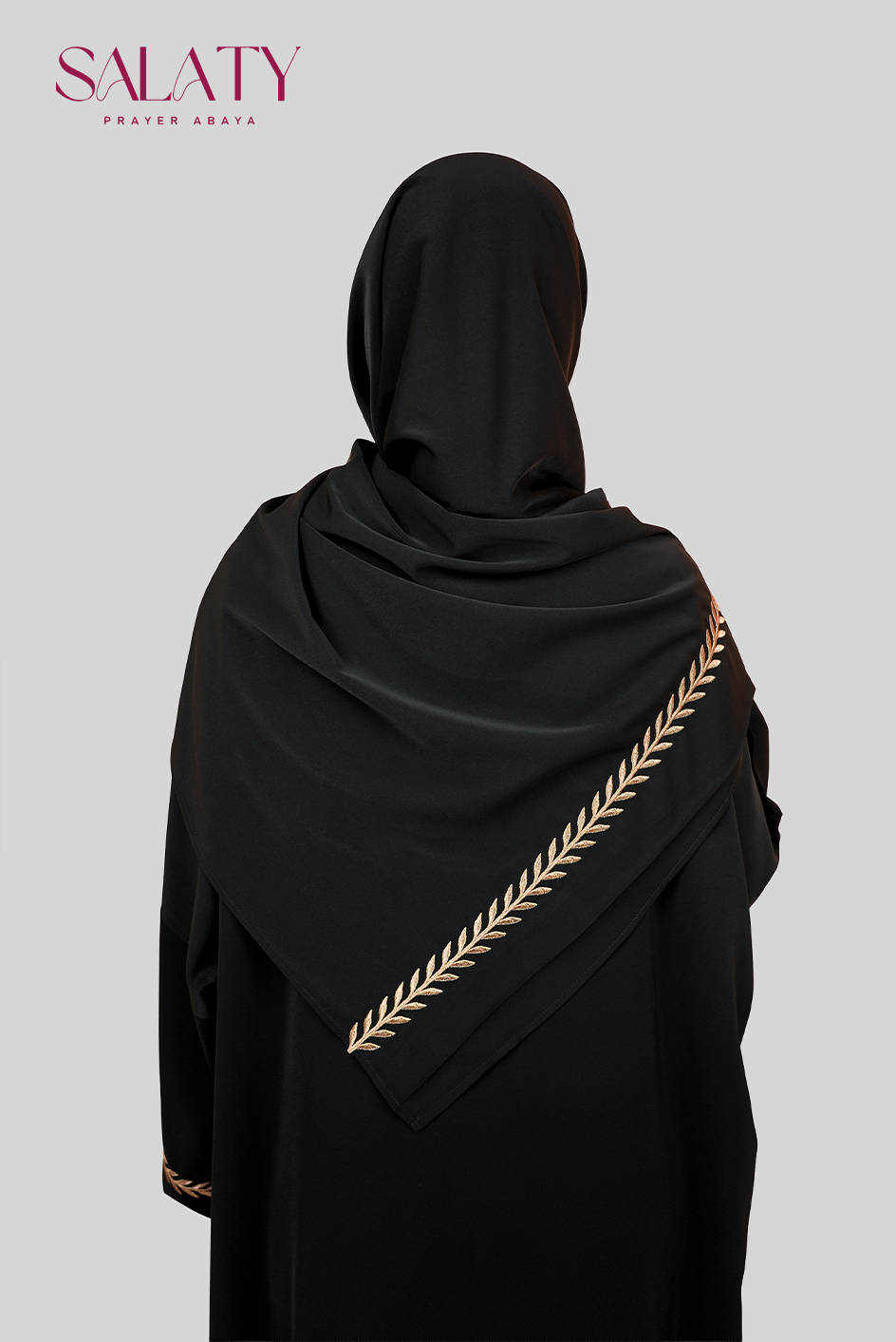 Abaya Brodée Noire