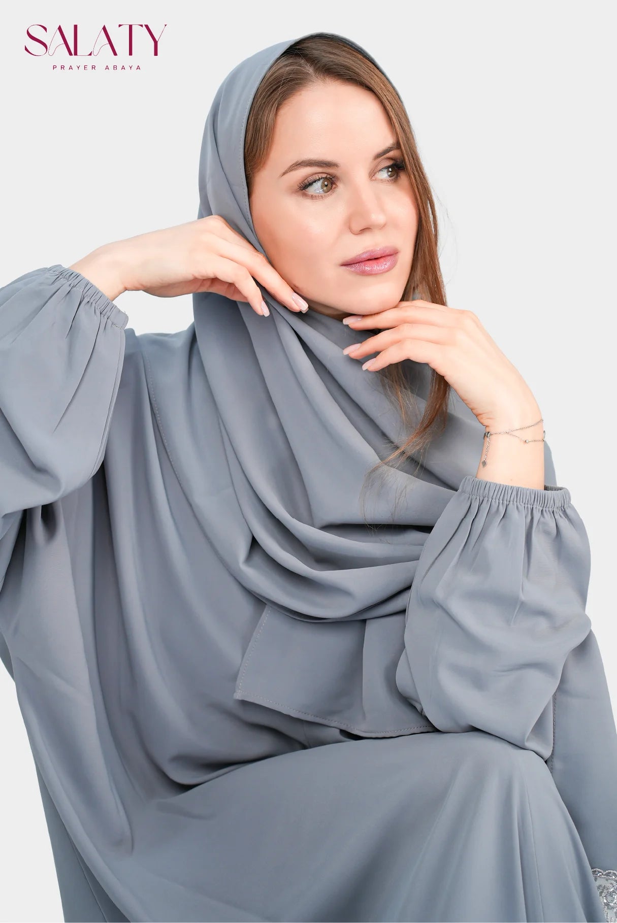 Abaya Grise
